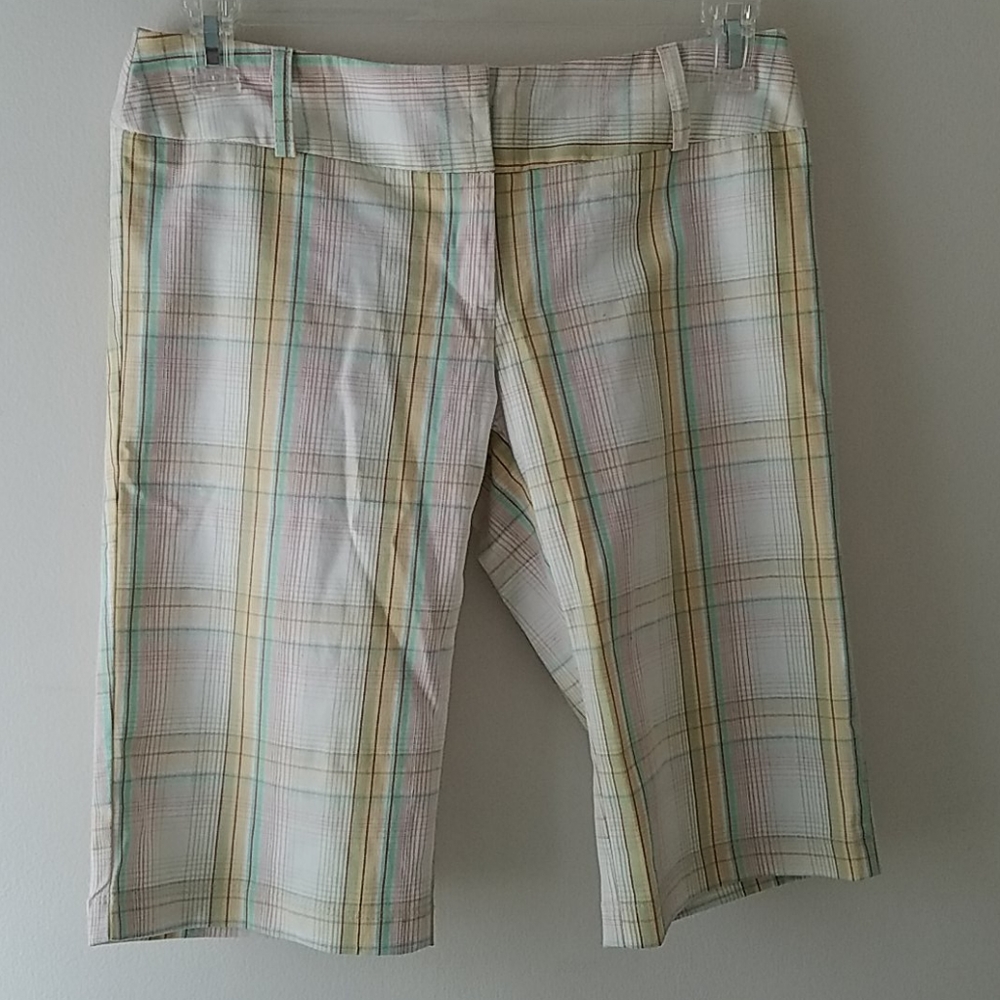 Janette plaid Bermuda shorts